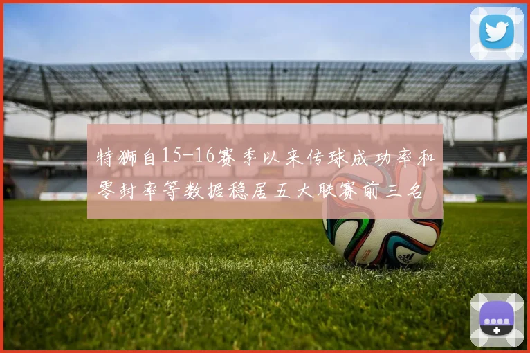 特狮自15-16赛季以来传球成功率和零封率等数据稳居五大联赛前三名